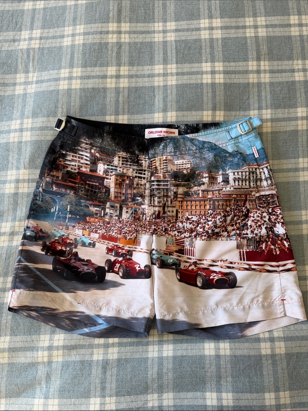 Orlebar Brown Multicolor Racing Print men’s swim trunks